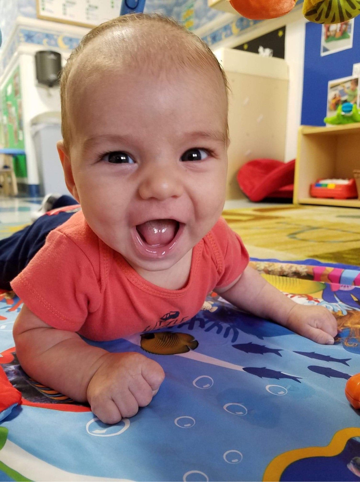 Tummy time best sale 8 week old