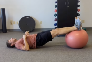 hamstring ball roll out