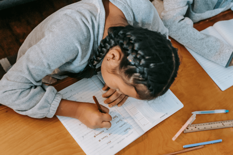 posture in handwriting